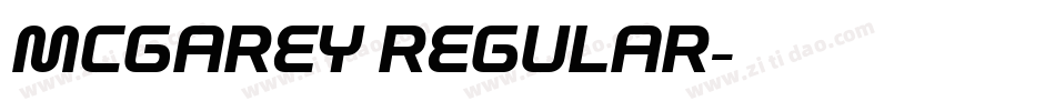 McGarey Regular字体转换
